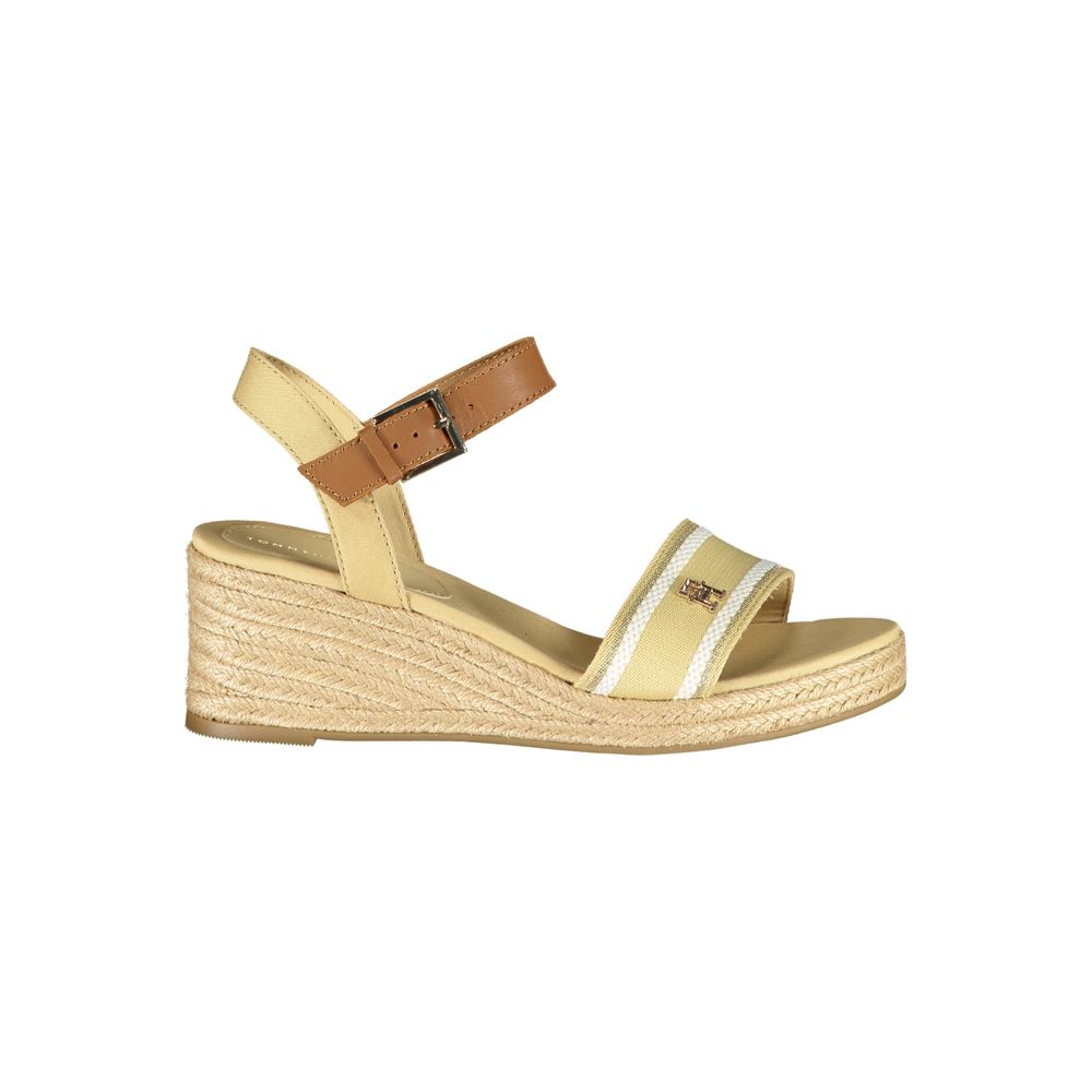 Tommy Hilfiger Beige Polyester Women Sandal - Luxe Marca