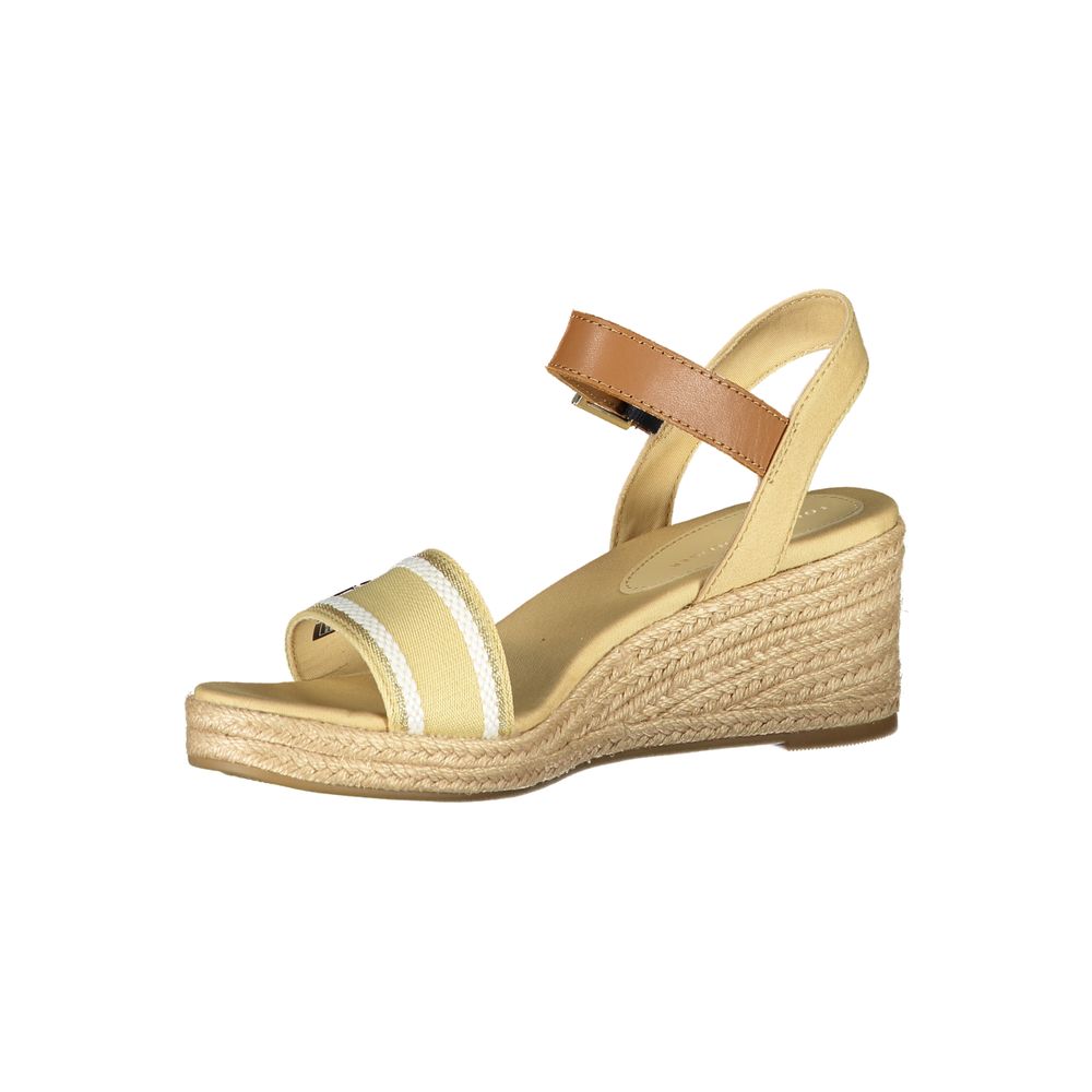 Tommy Hilfiger Beige Polyester Women Sandal - Luxe Marca
