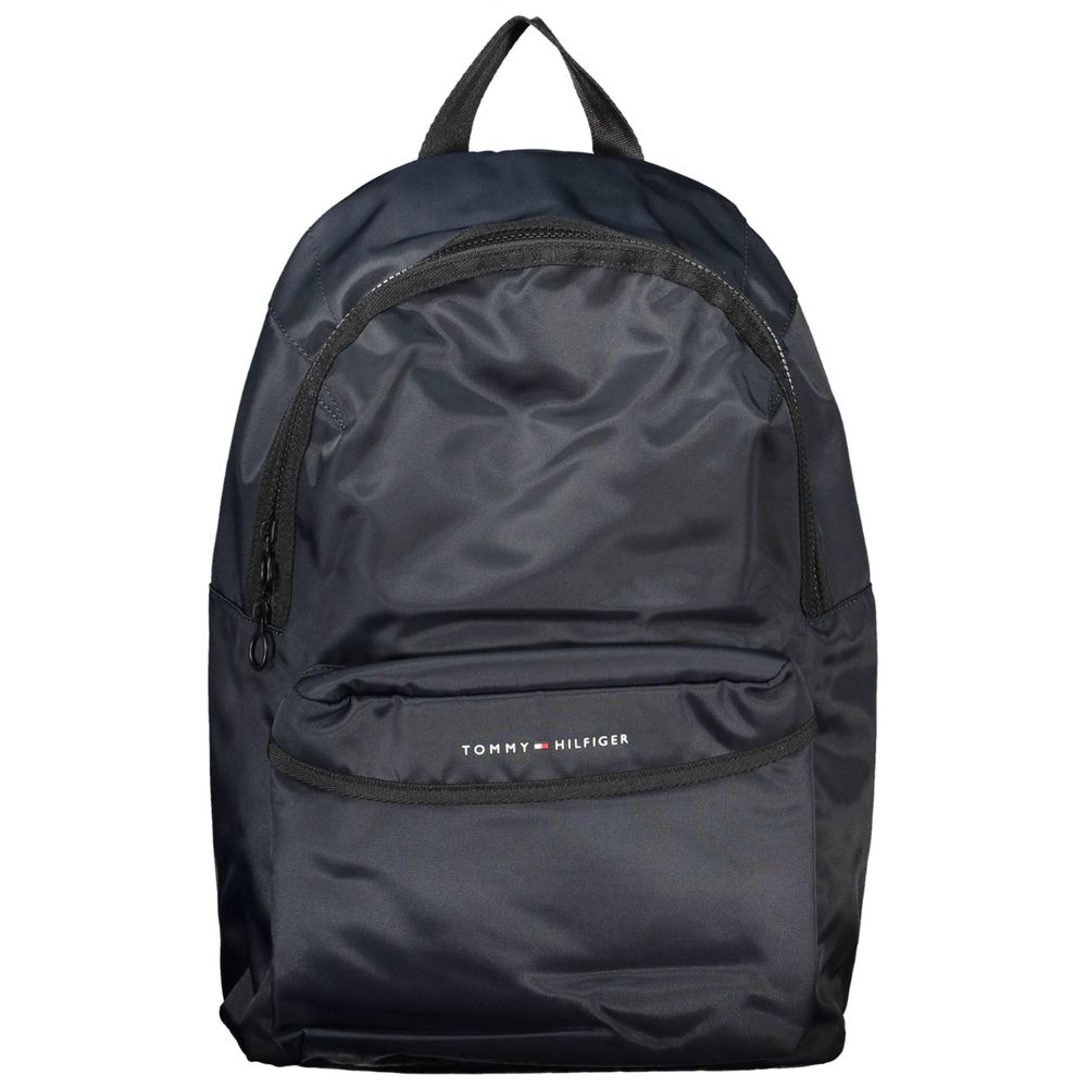 Tommy Hilfiger Blue Polyester Men Backpack - Luxe Marca