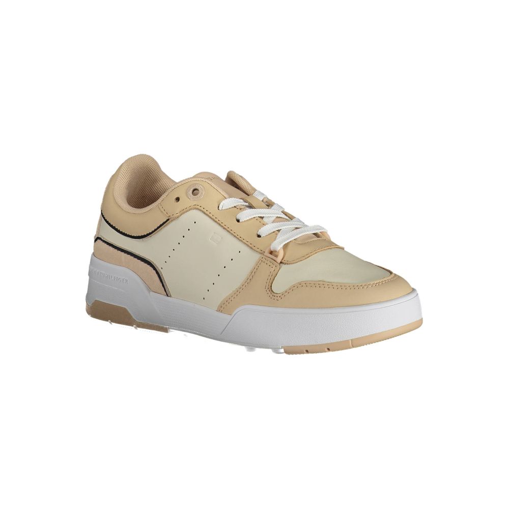 Tommy Hilfiger Beige Polyester Women Sneaker - Luxe Marca