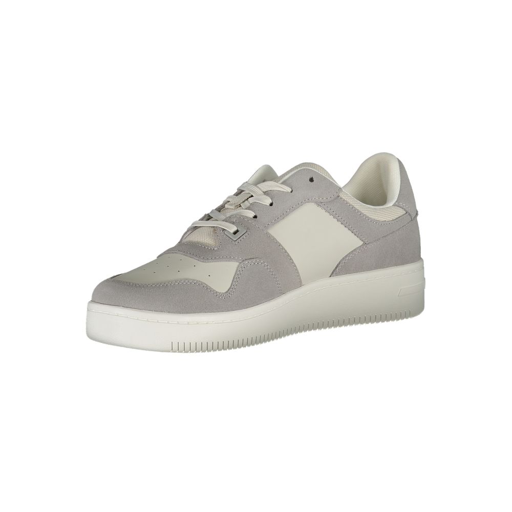 Tommy Hilfiger Grigio Pelle Men Sneaker - Luxe Marca