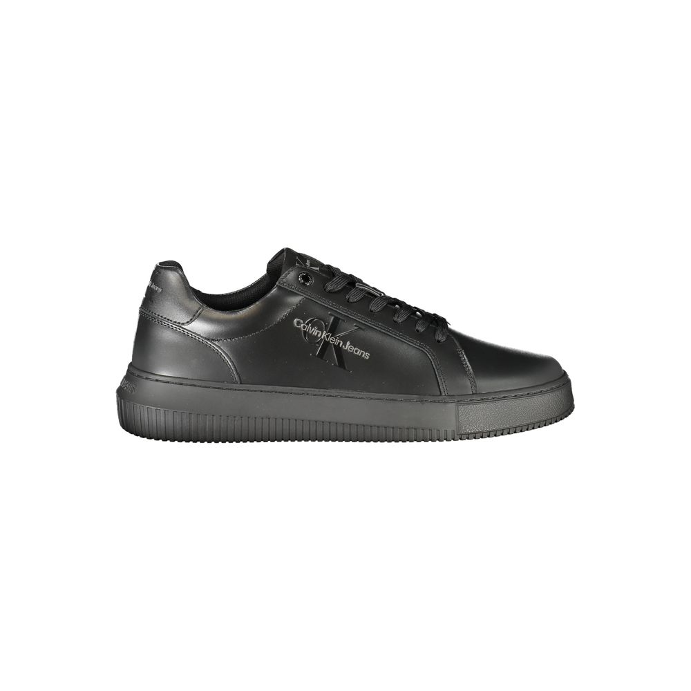 Calvin Klein Black Leather Men Sneaker