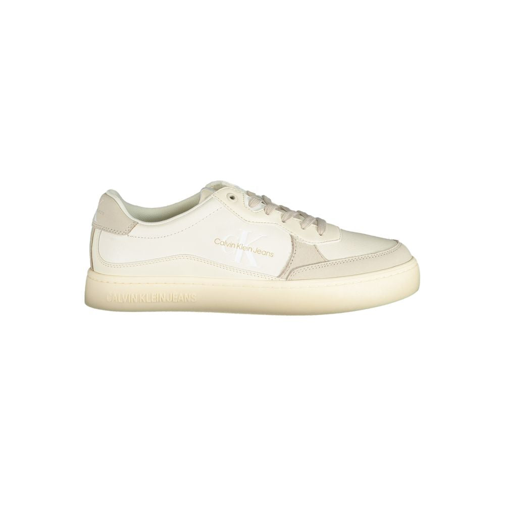 Calvin Klein Bianco Polyurethane Men Sneaker - Luxe Marca