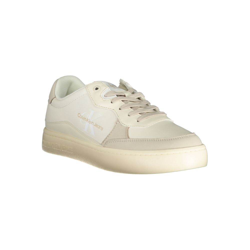 Calvin Klein Bianco Polyurethane Men Sneaker - Luxe Marca