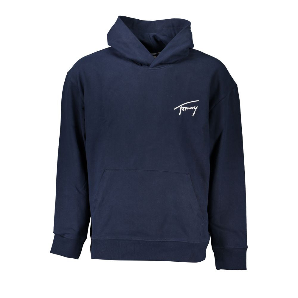 Tommy Hilfiger Blue Cotton Men's Hoodie - Luxe Marca