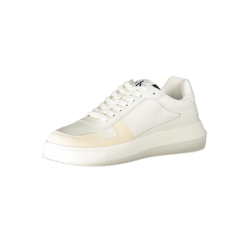 Calvin Klein Bianco Leather Men Sneaker - Luxe Marca