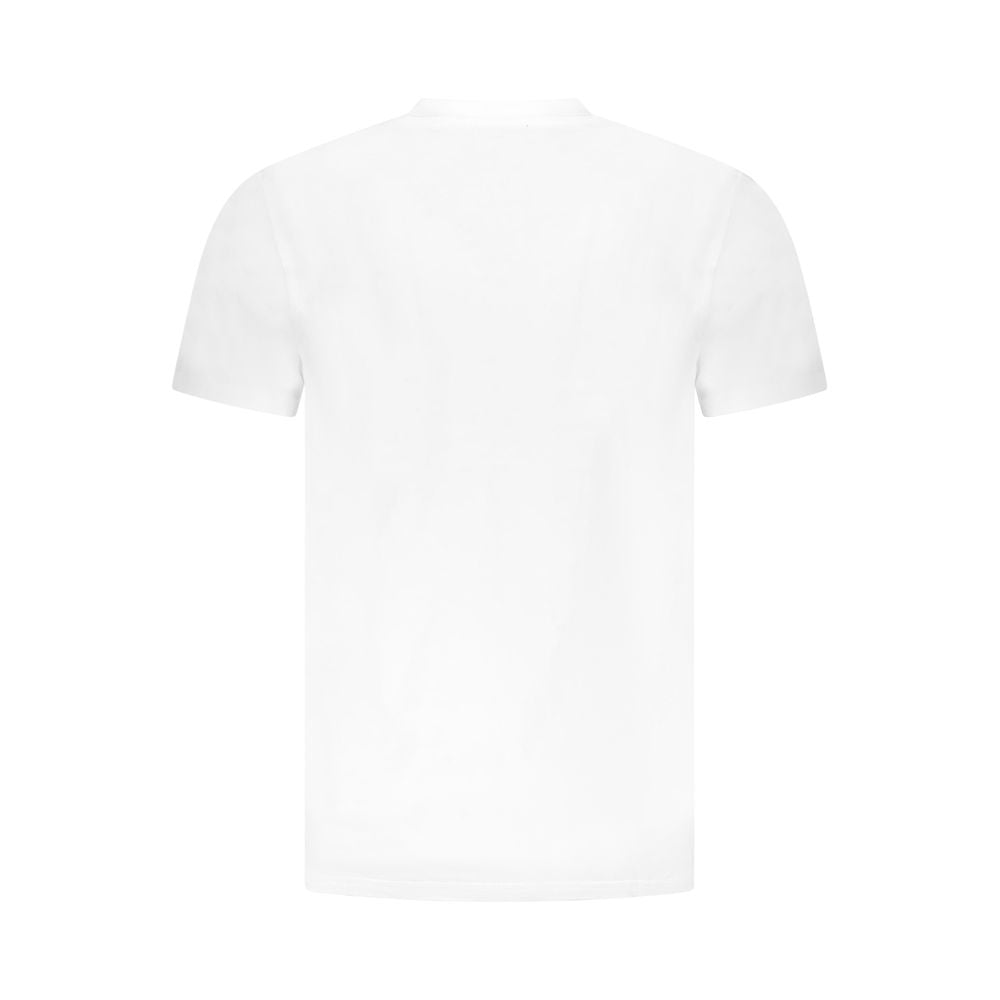 Cavalli Class White Cotton Men T-Shirt