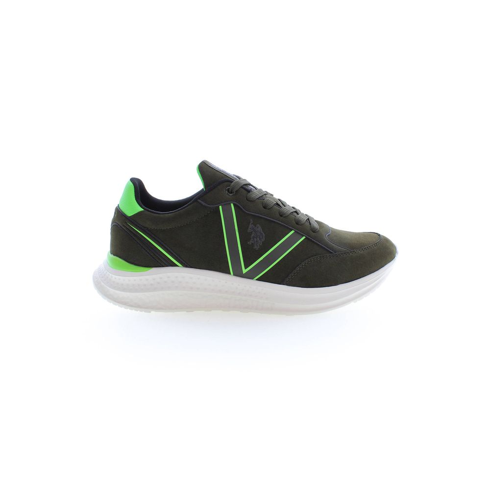 U.S. POLO ASSN. Verde Polyurethane Men Sneaker - Luxe Marca