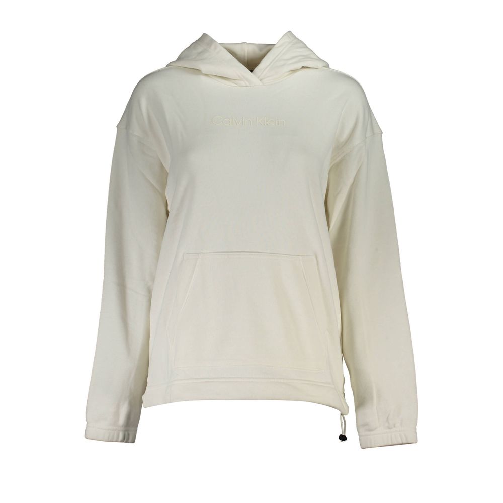 Calvin Klein White Cotton Women's Sweatshirt - Luxe Marca