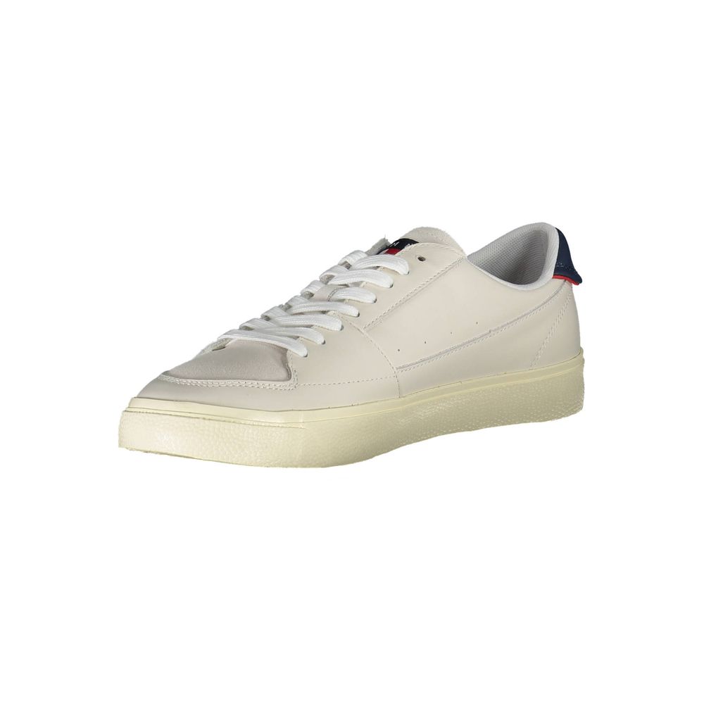 Tommy Hilfiger White Leather Men Sneaker - Luxe Marca