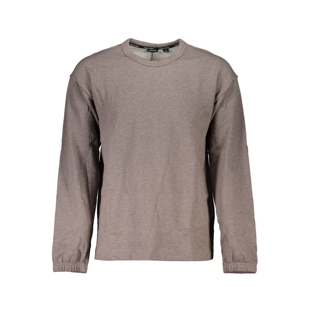 Calvin Klein Marrone Cotton Men Sweatshirt - Luxe Marca