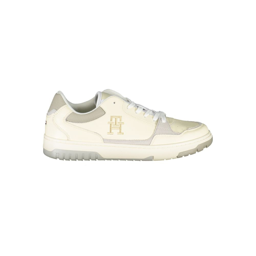 Tommy Hilfiger Beige Sports Sneakers with Unique Embroidery - Luxe Marca