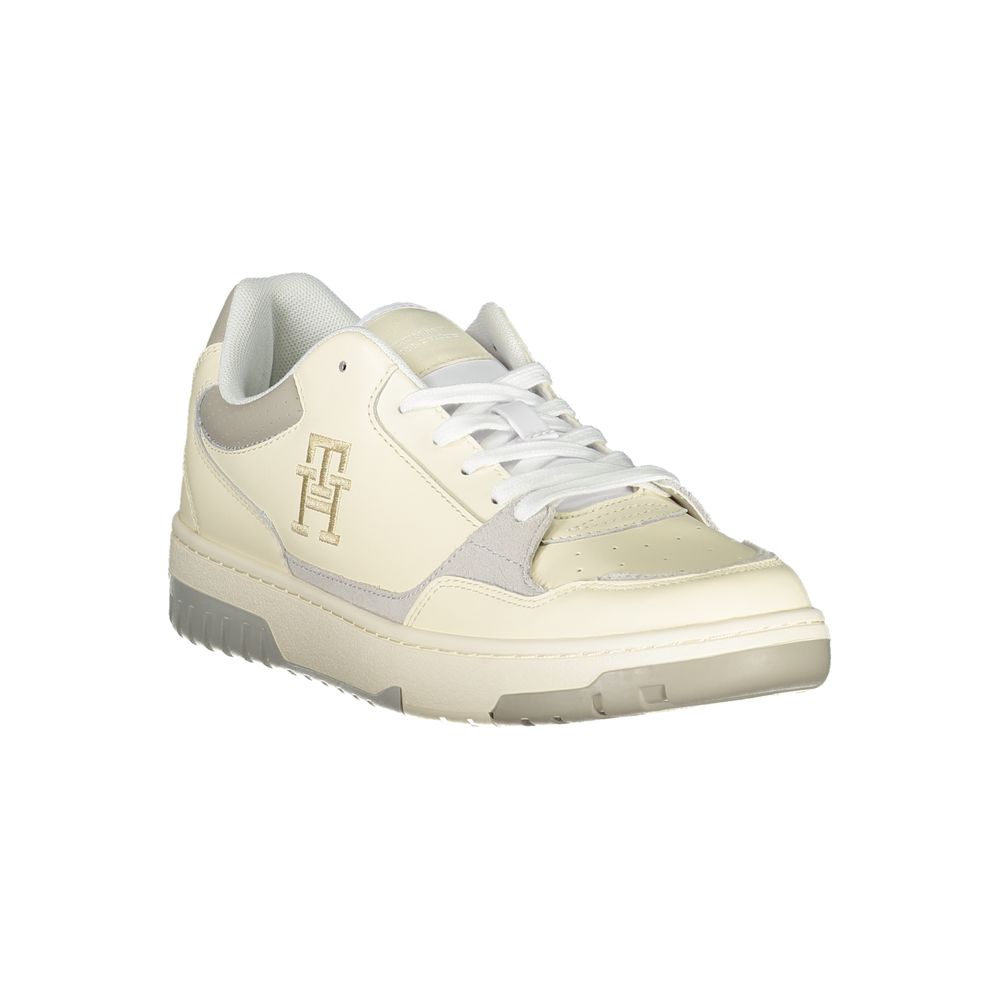 Tommy Hilfiger Beige Sports Sneakers with Unique Embroidery - Luxe Marca