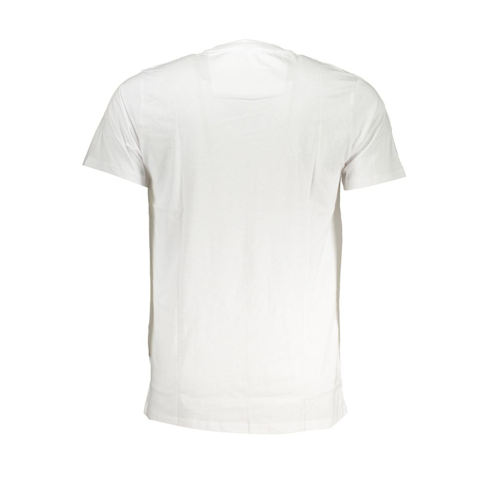 Cavalli Class White Cotton Men T-Shirt