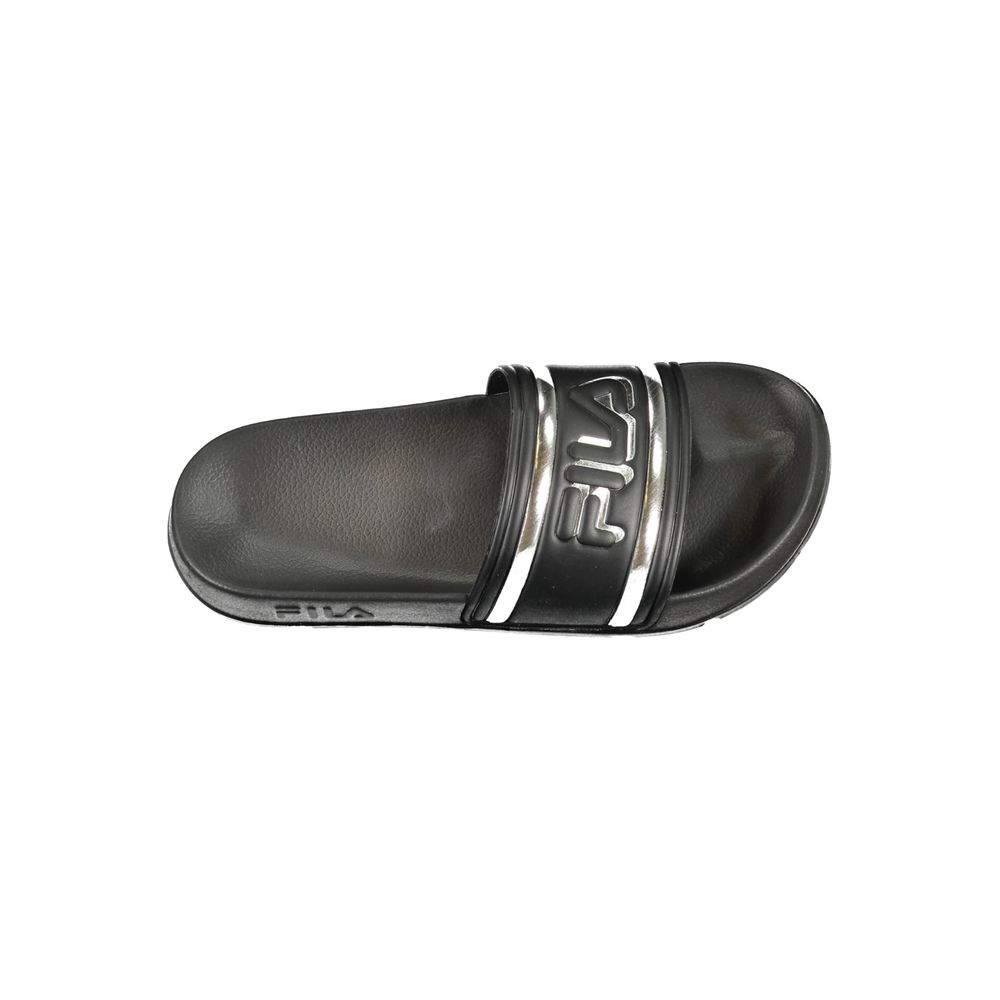 Fila Black Polyurethane Women's Slipper - Luxe Marca