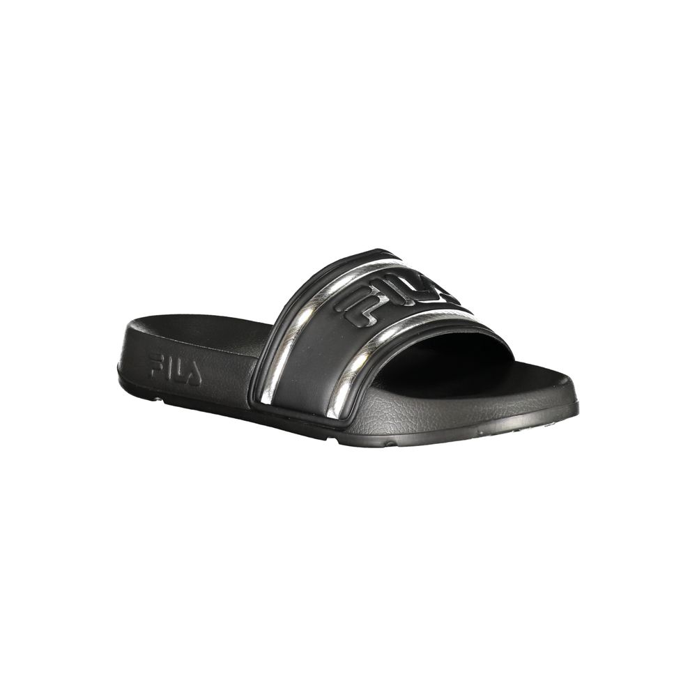 Fila Black Polyurethane Women's Slipper - Luxe Marca