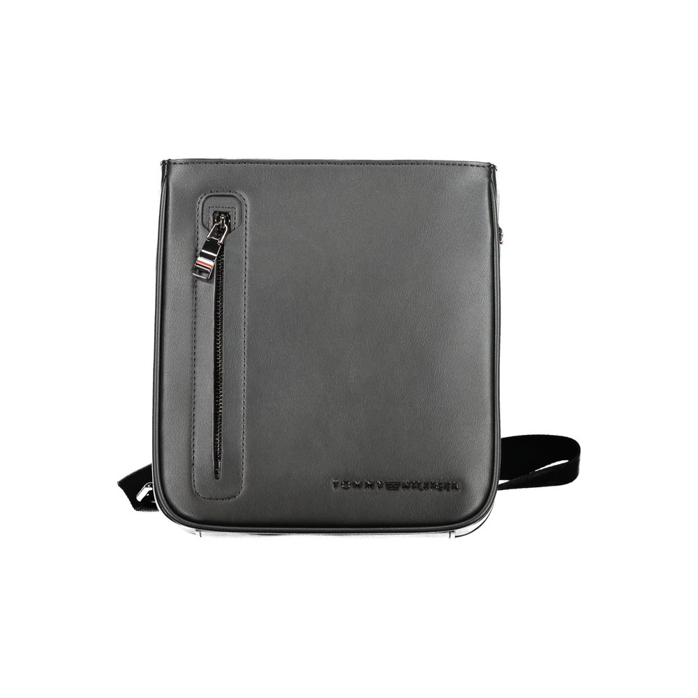 Tommy Hilfiger Black Polyurethane Men's Shoulder Bag - Luxe Marca