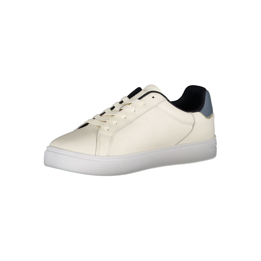 Tommy Hilfiger Beige Leather Women Sneaker - Luxe Marca
