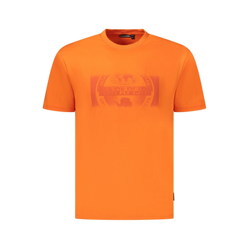 Napapijri Arancione Cotton Men T-Shirt