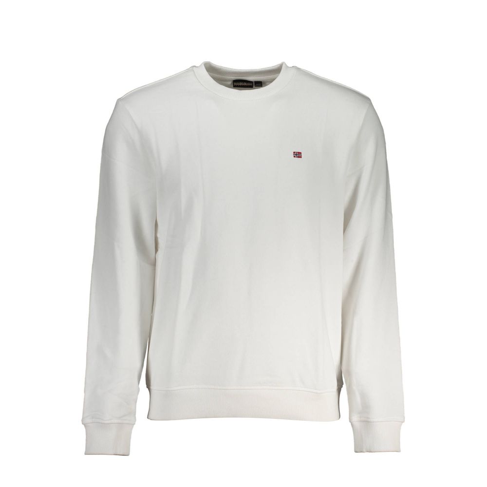 Napapijri Bianco Cotton Men Sweatshirt