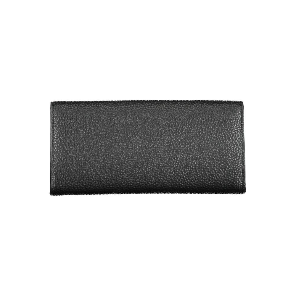 Tommy Hilfiger Black Polyurethane Women Wallet - Luxe Marca