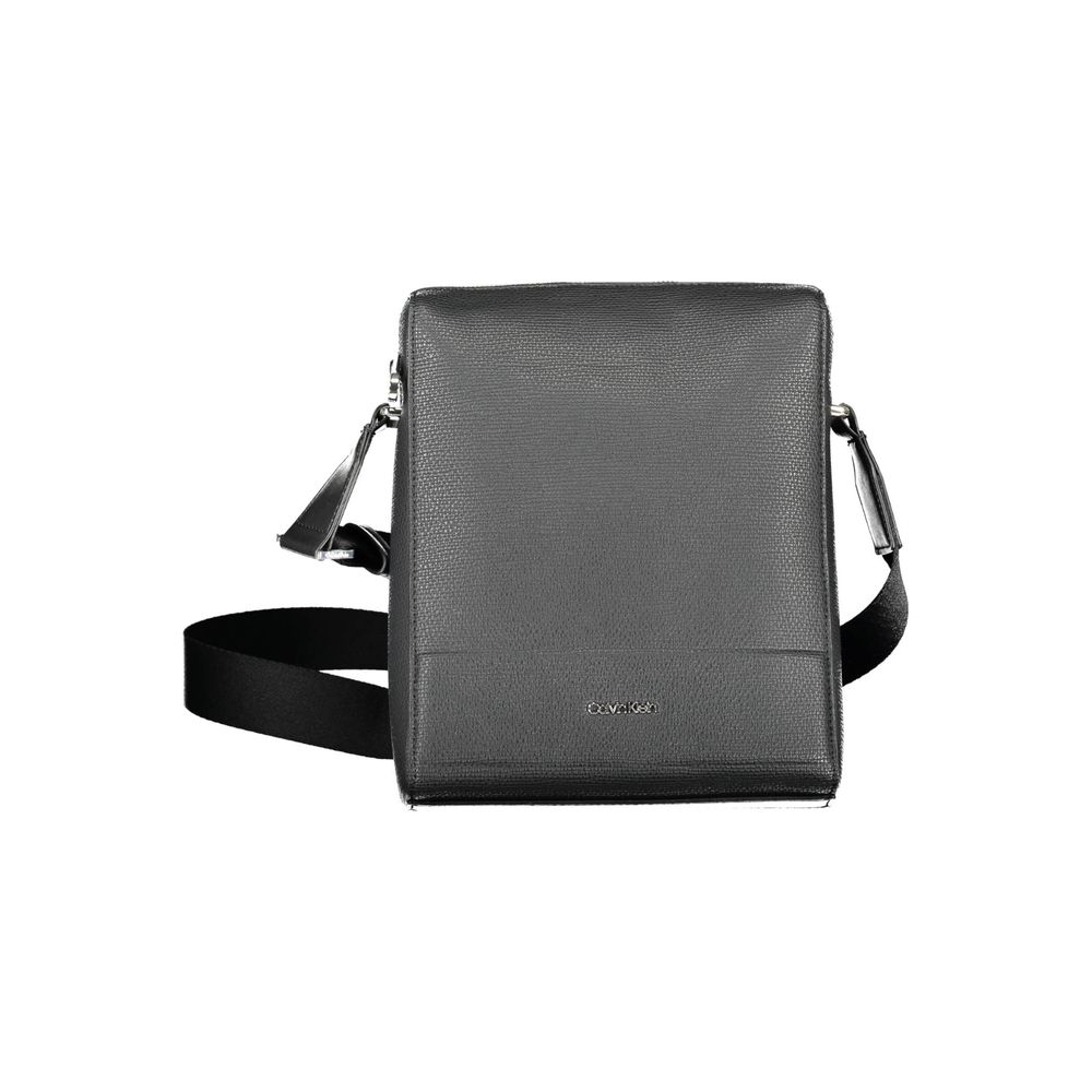 Calvin Klein Black Polyurethane Men Shoulder Bag - Luxe Marca