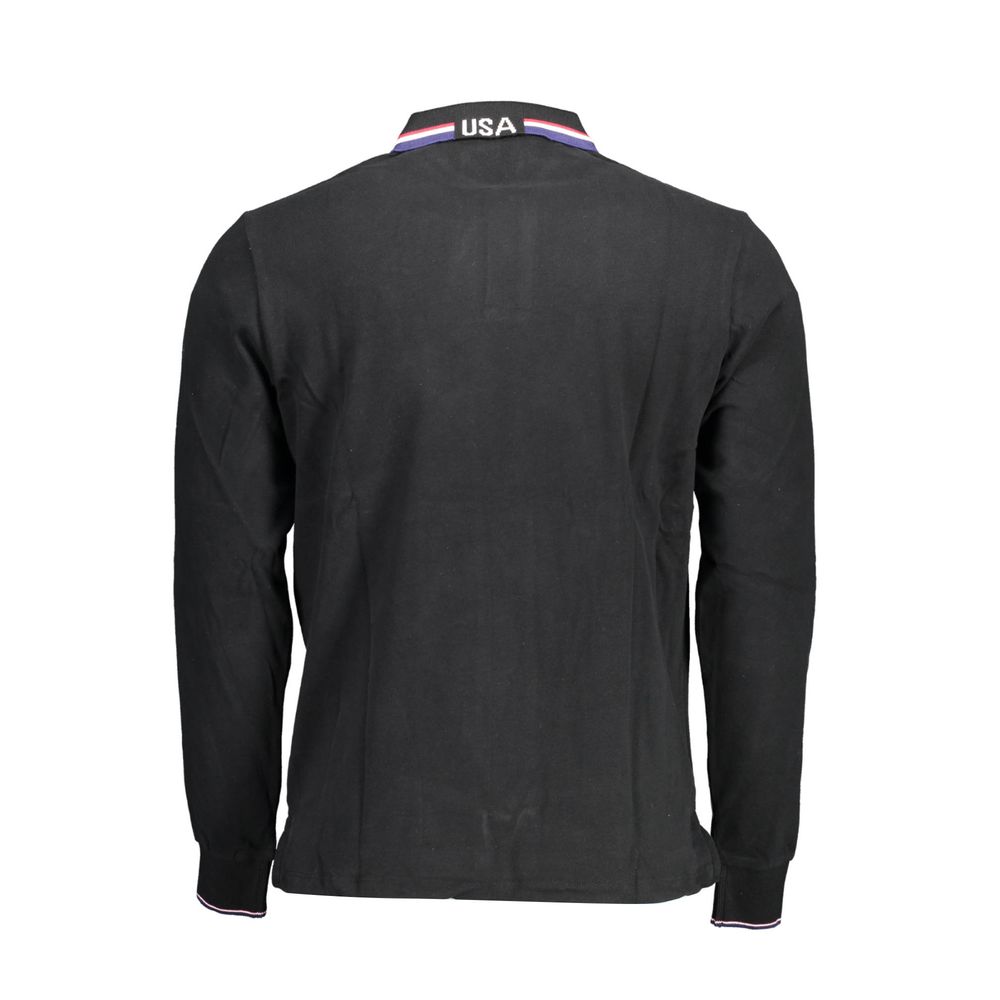 قميص بولو رجالي قطني أسود من US POLO ASSN
