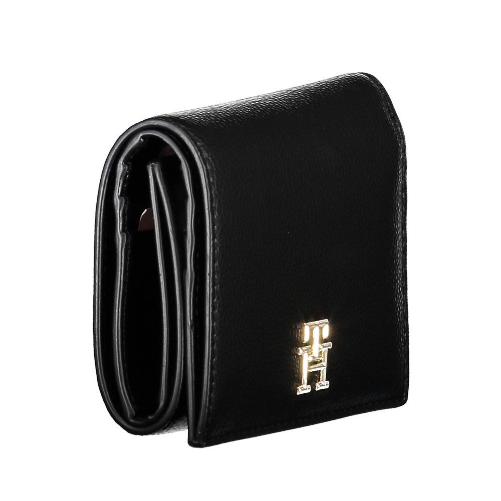 Tommy Hilfiger Black Polyurethane Women Wallet