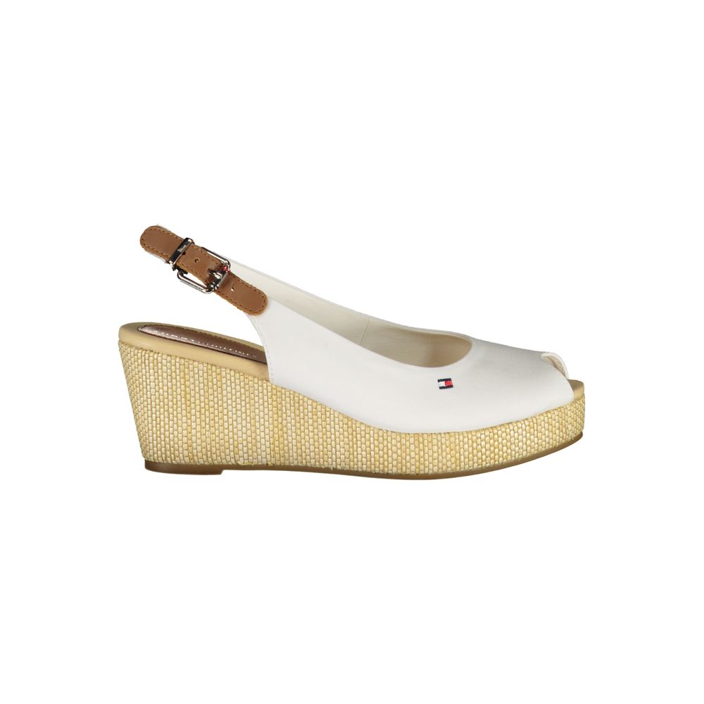 Tommy Hilfiger White Polyester Women Sandal - Luxe Marca