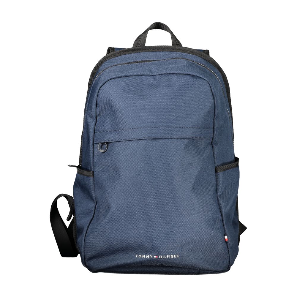 Tommy Hilfiger Blue Polyester Men Backpack - Luxe Marca