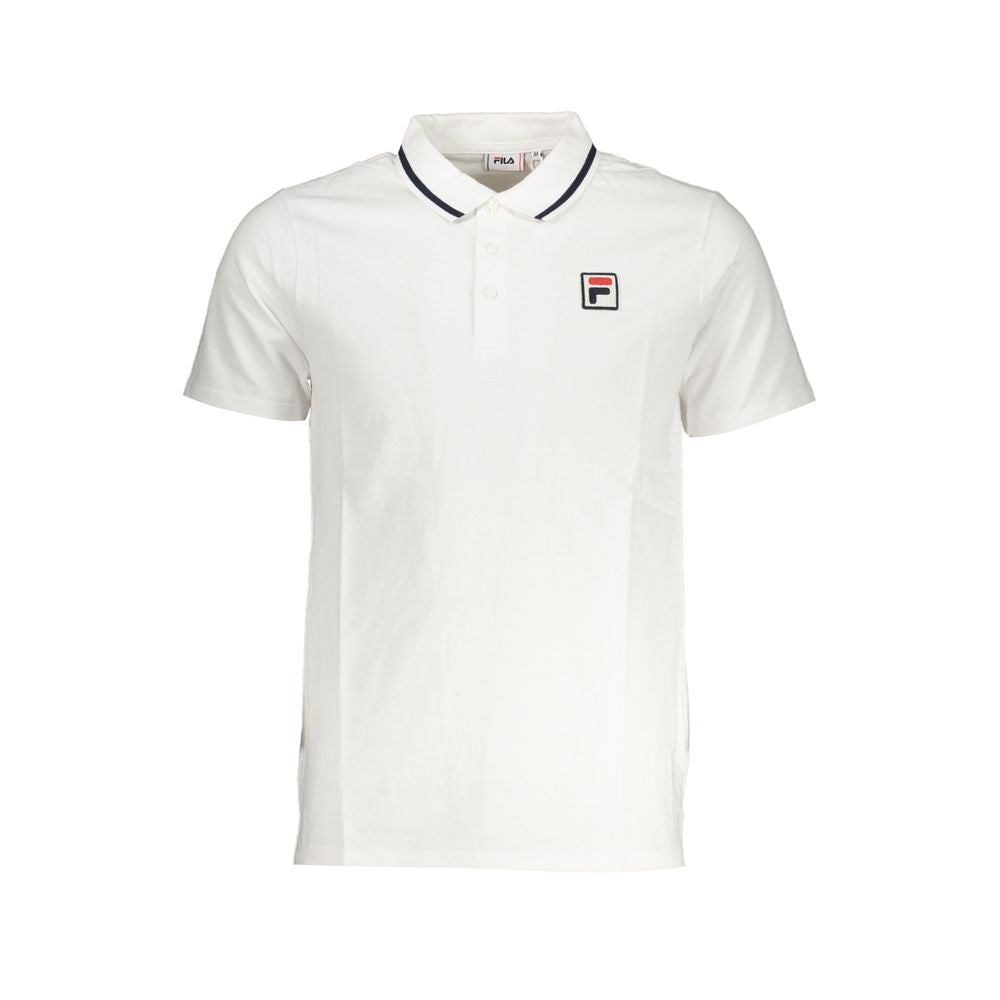 Fila White Cotton Men's Polo Shirt - Luxe Marca