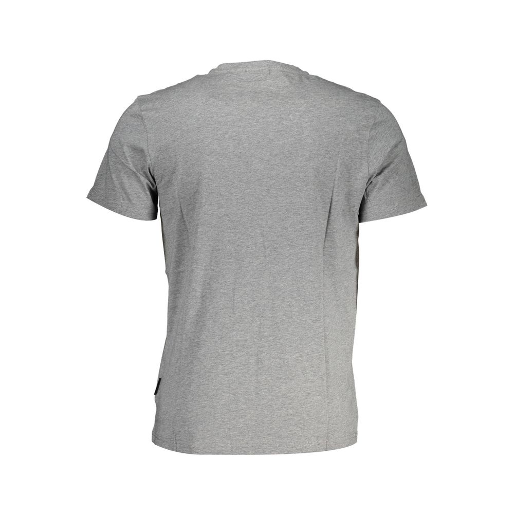 Napapijri Grigio Cotton Men T-Shirt