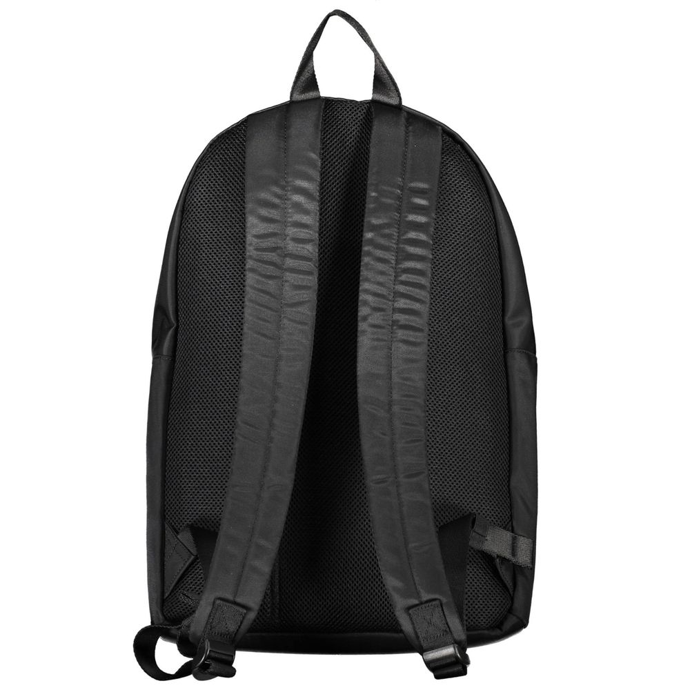 Tommy Hilfiger Black Polyester Men Backpack - Luxe Marca