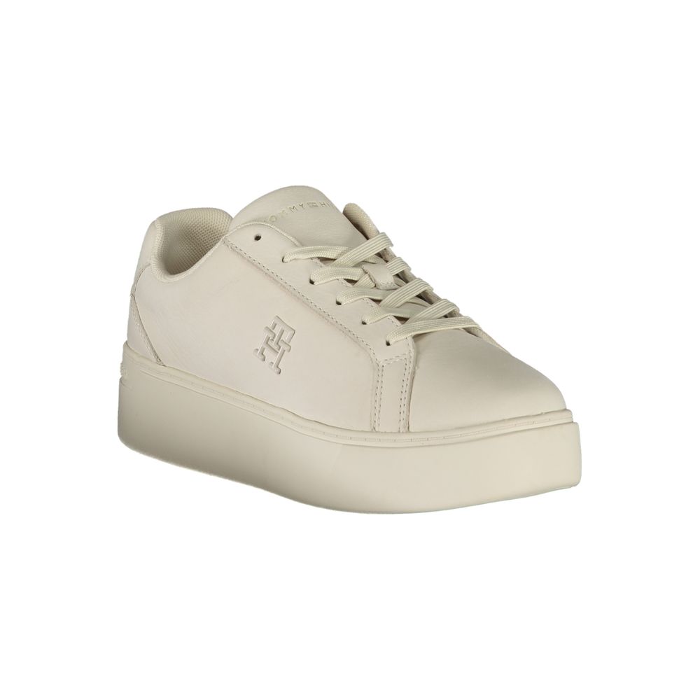 Tommy Hilfiger Bianco Leather Women Sneaker - Luxe Marca