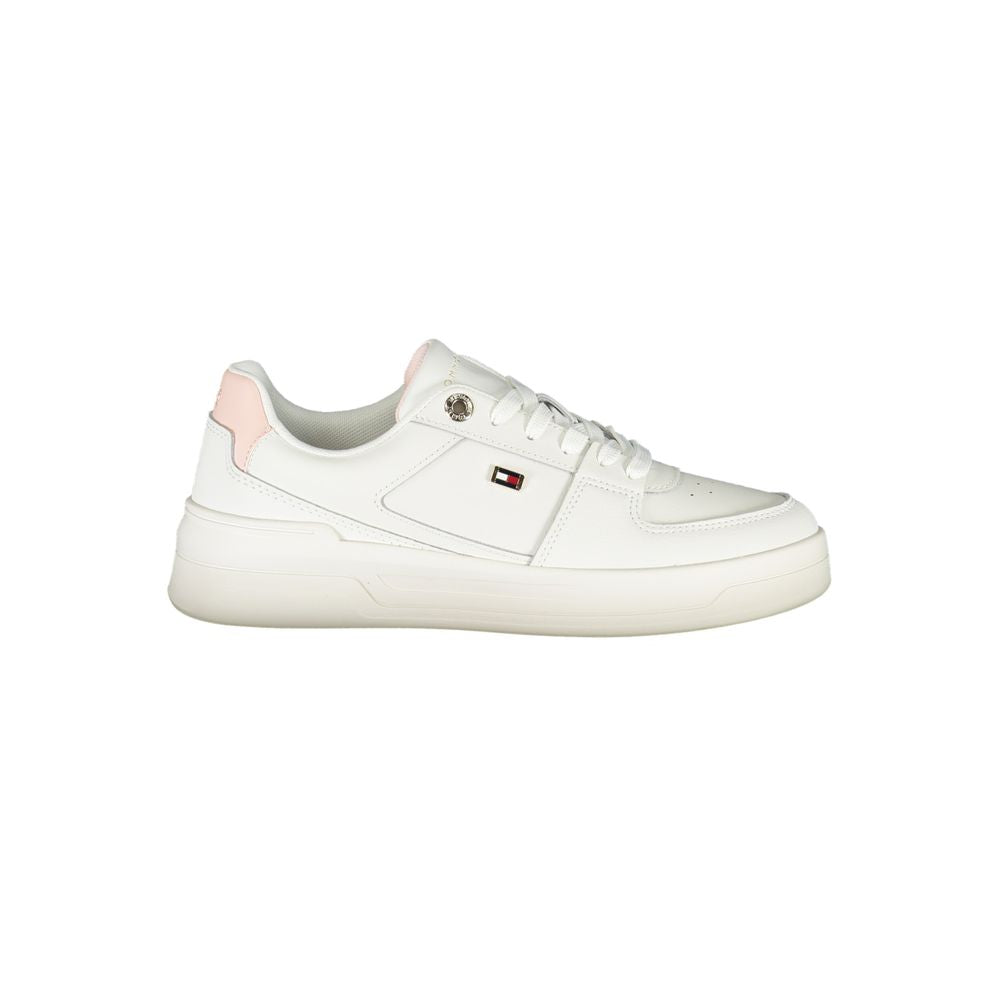 Tommy Hilfiger White Leather Women Sneaker - Luxe Marca