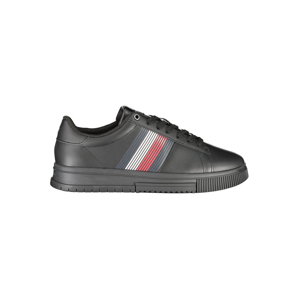 Tommy Hilfiger Black Polyurethane Men Sneaker - Luxe Marca