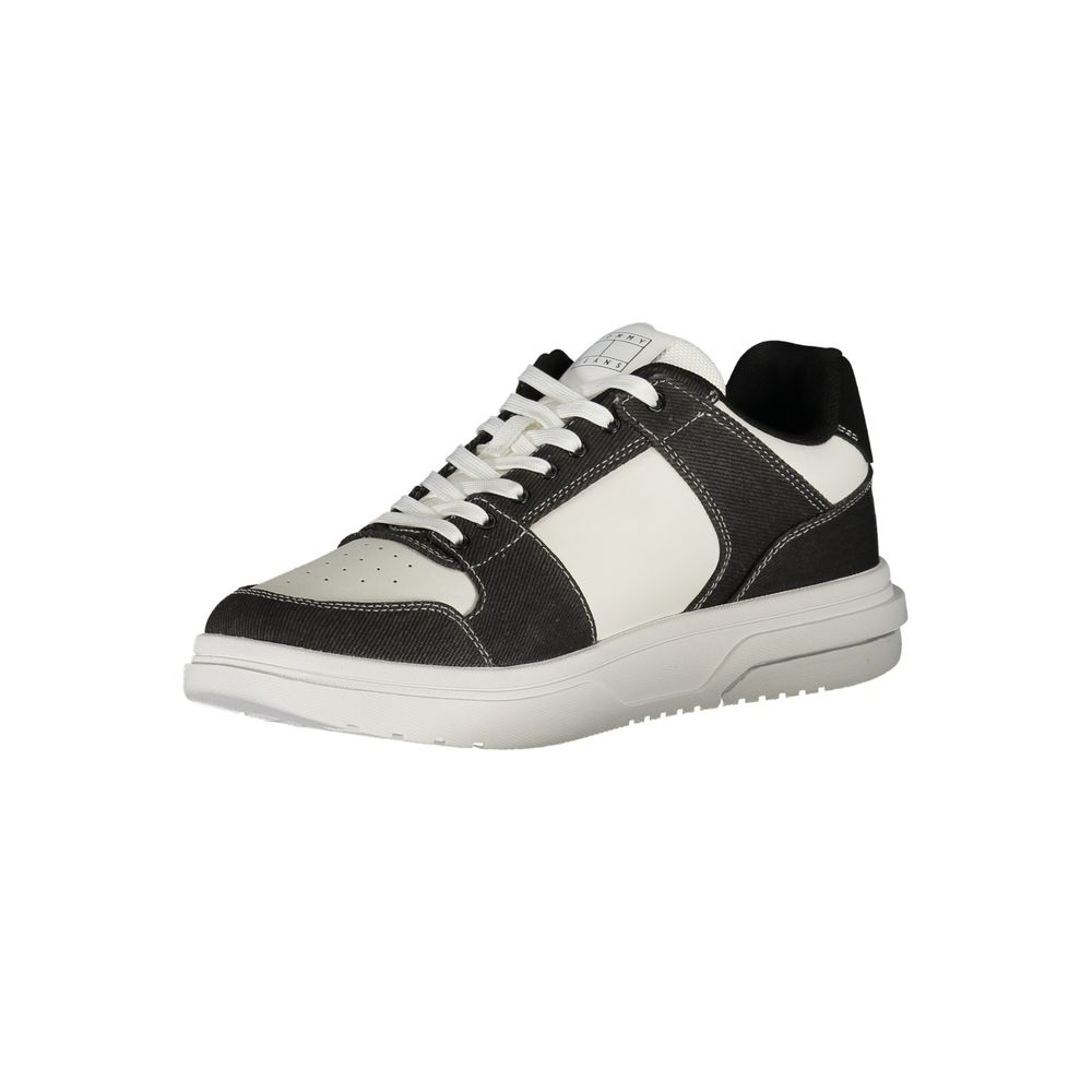 Tommy Hilfiger Nero Polyurethane Men Sneaker - Luxe Marca