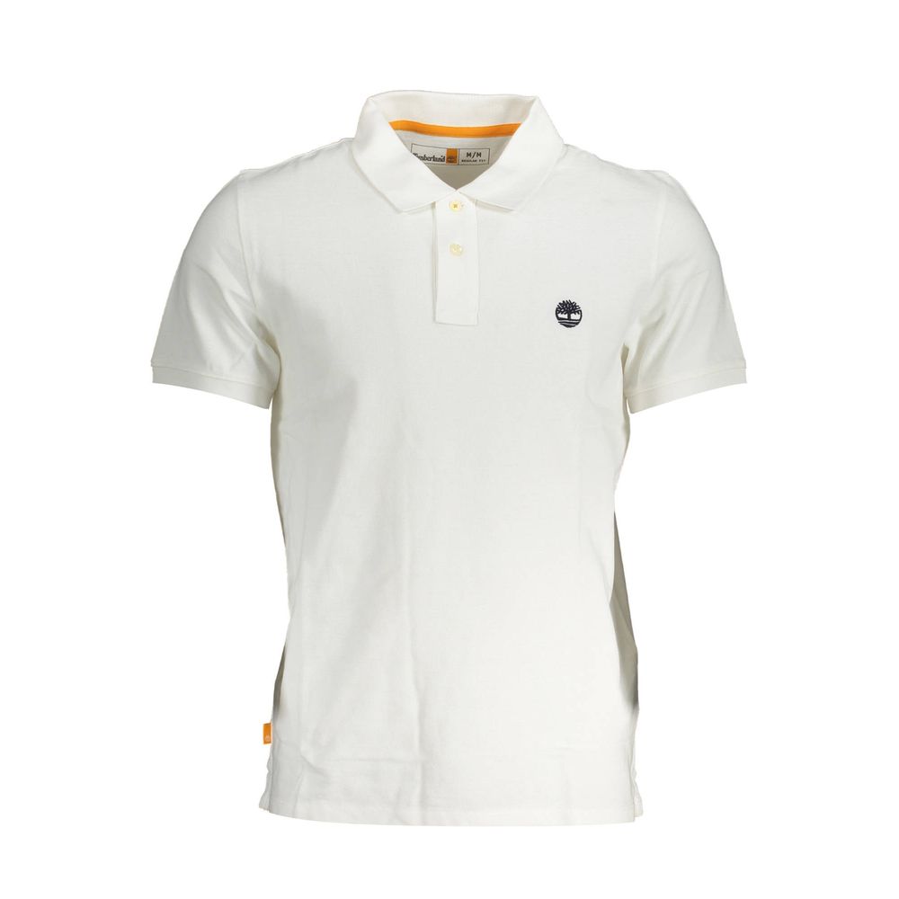 Timberland Bianco Cotton Men Polo Shirt