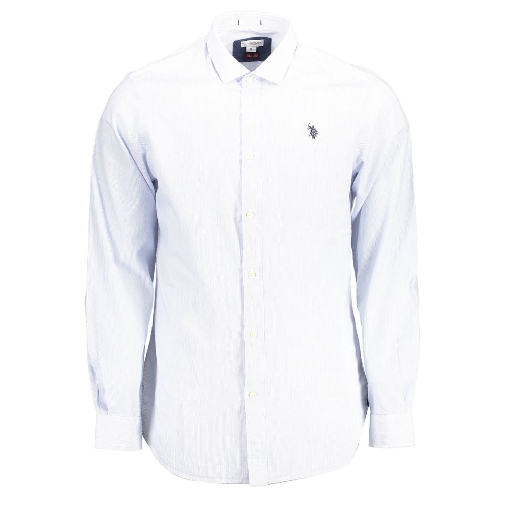U.S. POLO ASSN. Light Blue Cotton Men Shirt - Luxe Marca