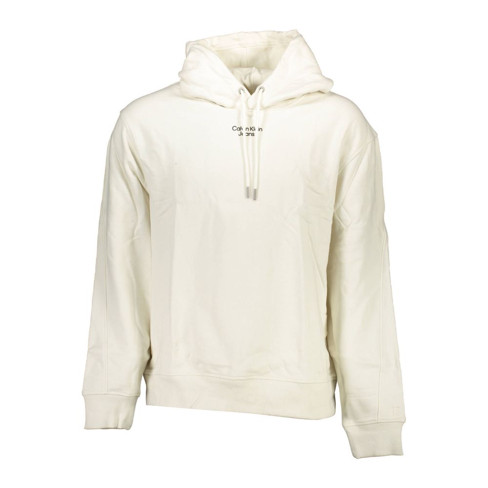 Calvin Klein Bianco Cotton Mens Sweatshirt - Luxe Marca