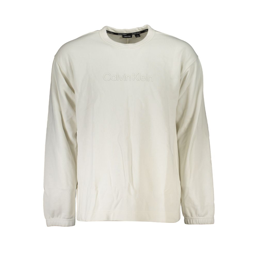 Calvin Klein White Cotton Men Sweater - Luxe Marca