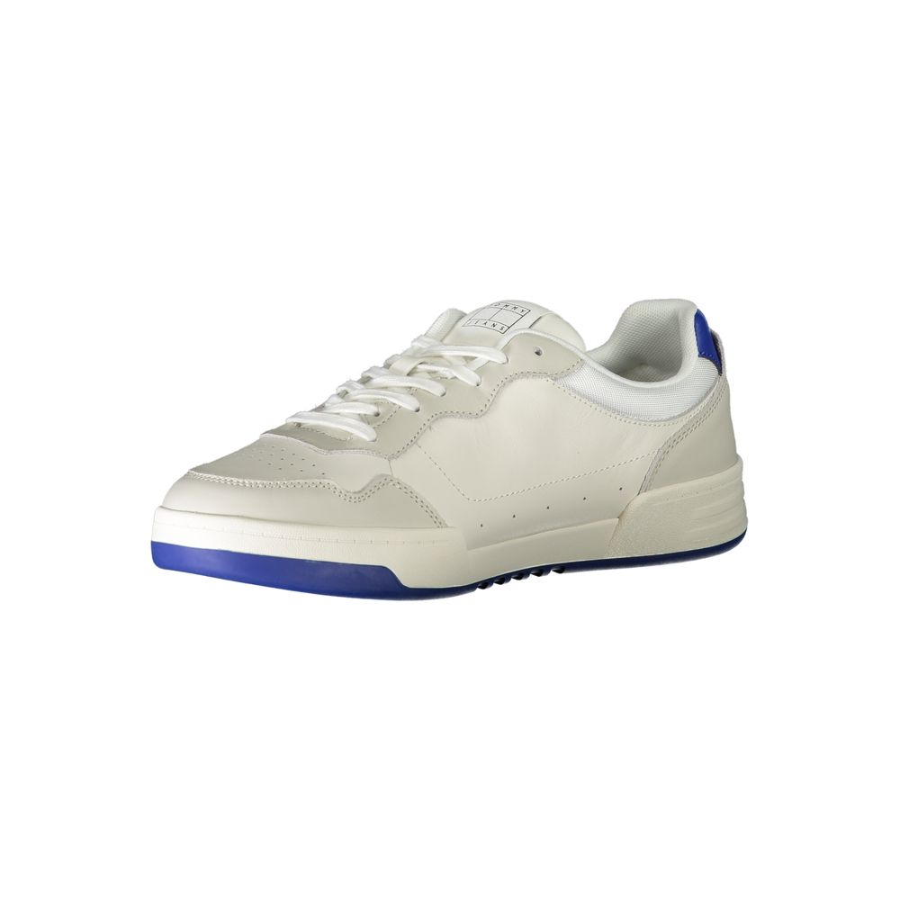 Tommy Hilfiger Bianco Polyurethane Men Sneaker - Luxe Marca