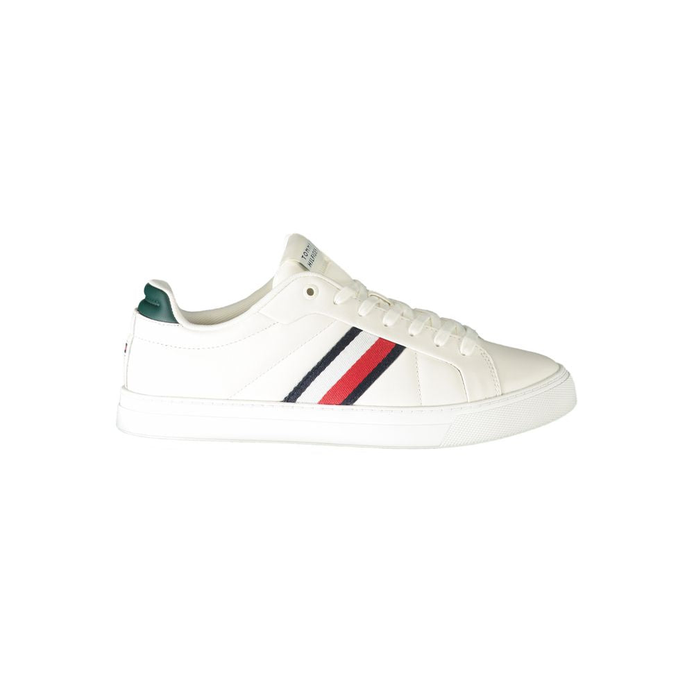 Tommy Hilfiger White Leather Men Sneaker - Luxe Marca