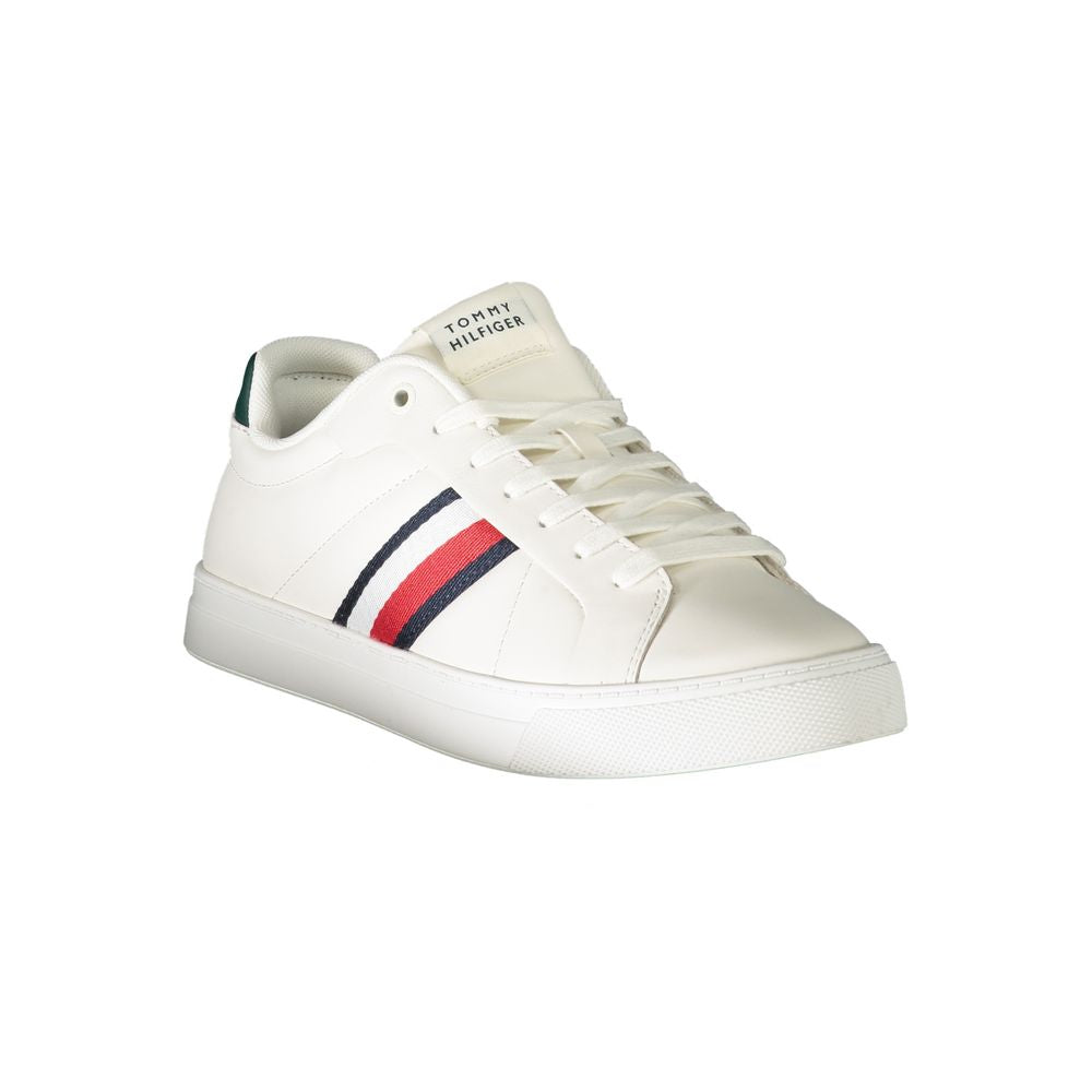 Tommy Hilfiger White Leather Men Sneaker - Luxe Marca