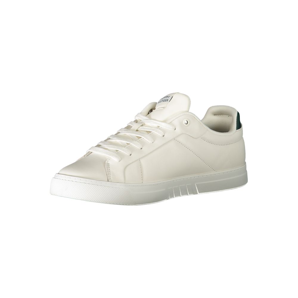 Tommy Hilfiger White Leather Men Sneaker - Luxe Marca