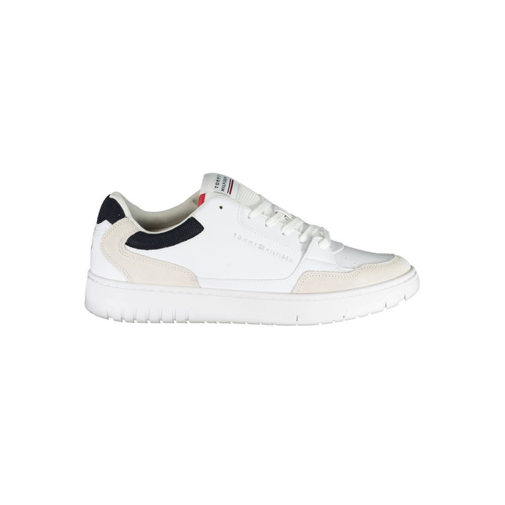 Tommy Hilfiger White Polyethylene Men Sneaker - Luxe Marca