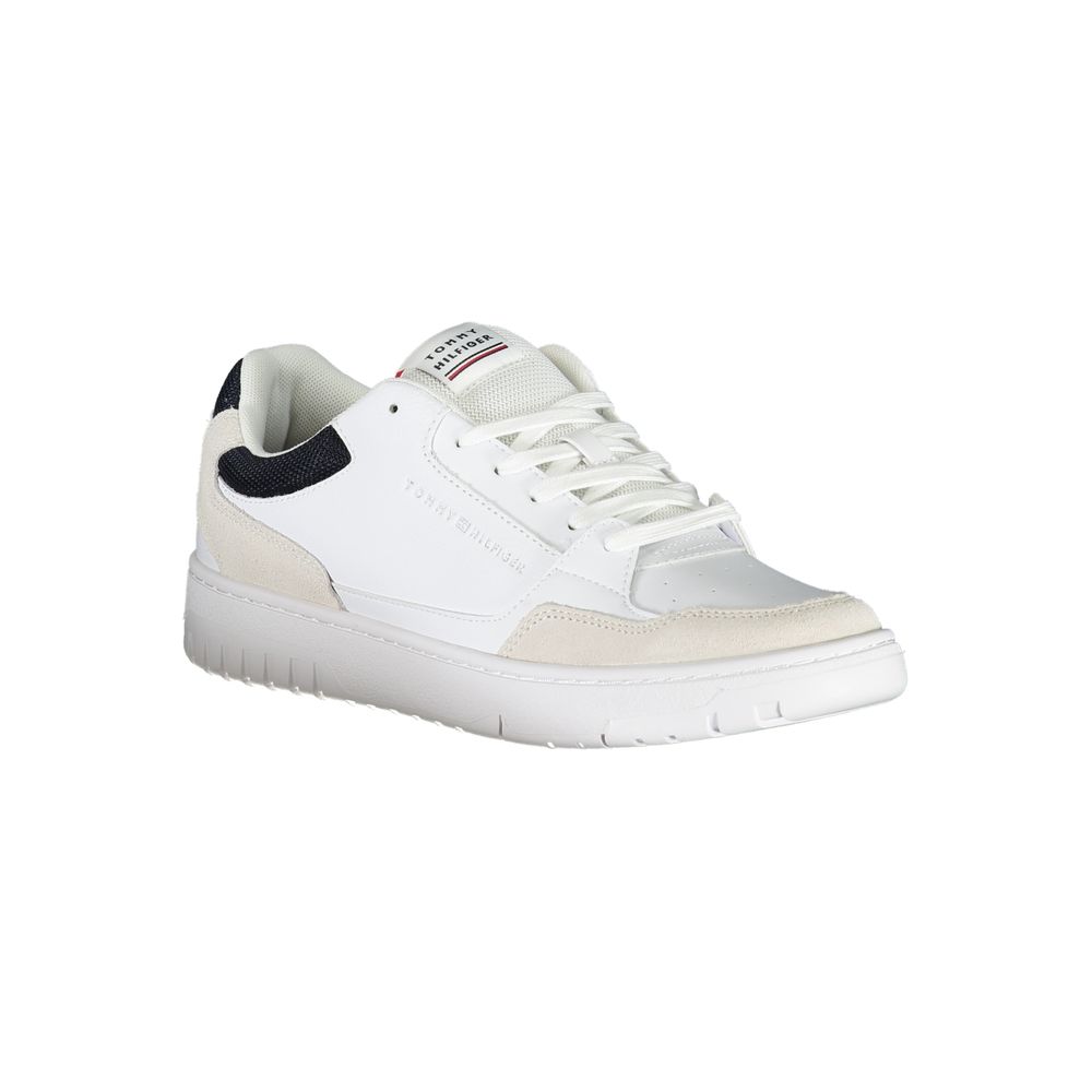 Tommy Hilfiger White Polyethylene Men Sneaker - Luxe Marca