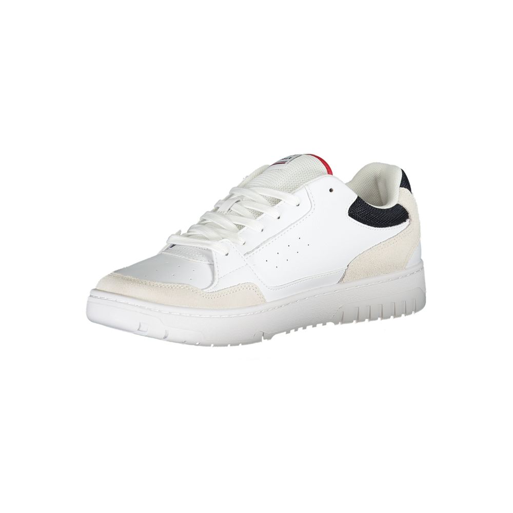 Tommy Hilfiger White Polyethylene Men Sneaker - Luxe Marca