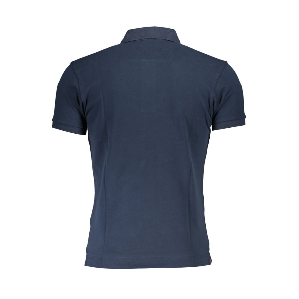 La Martina Blue Cotton Men's Polo Shirt