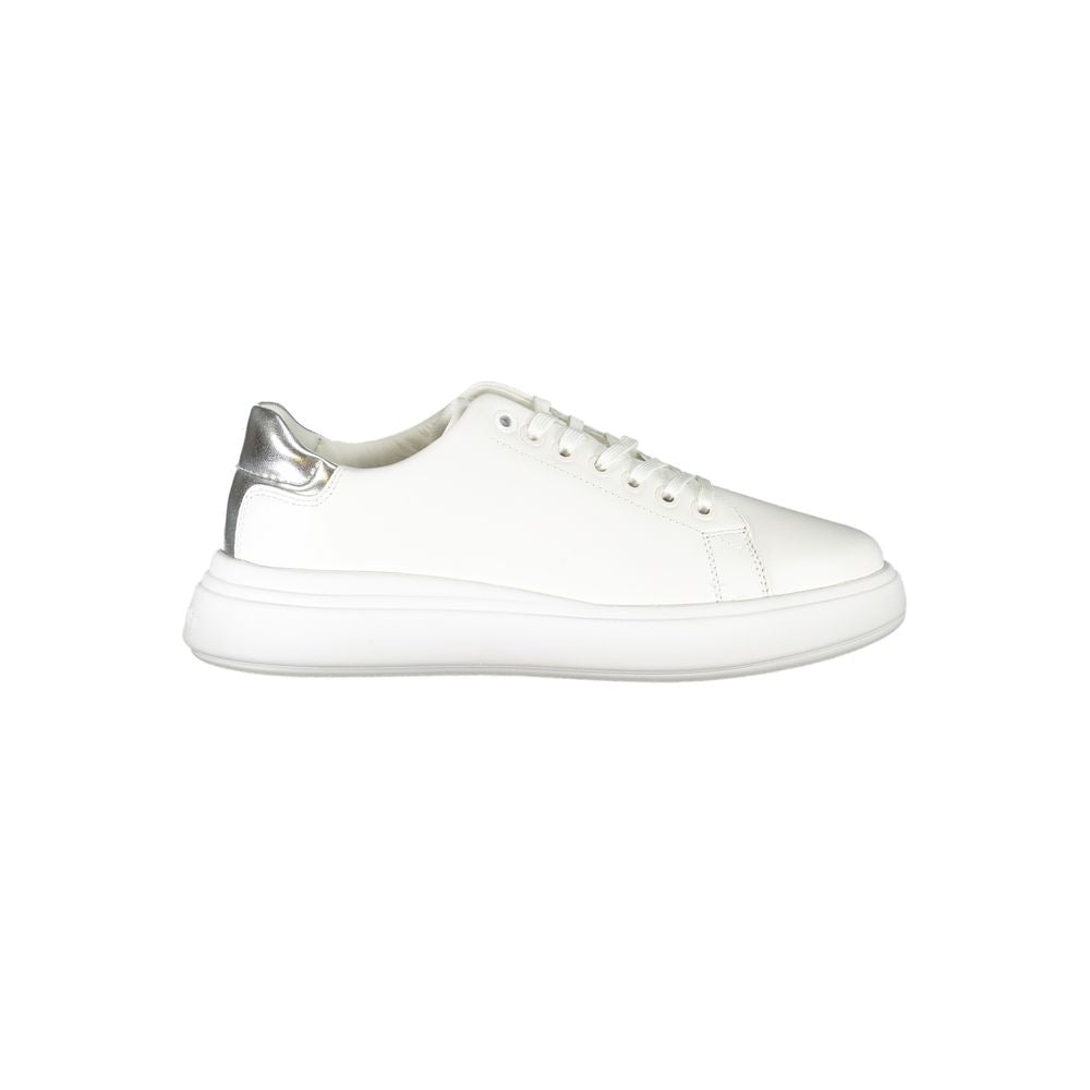Calvin Klein Bianco Leather Women Sneaker - Luxe Marca